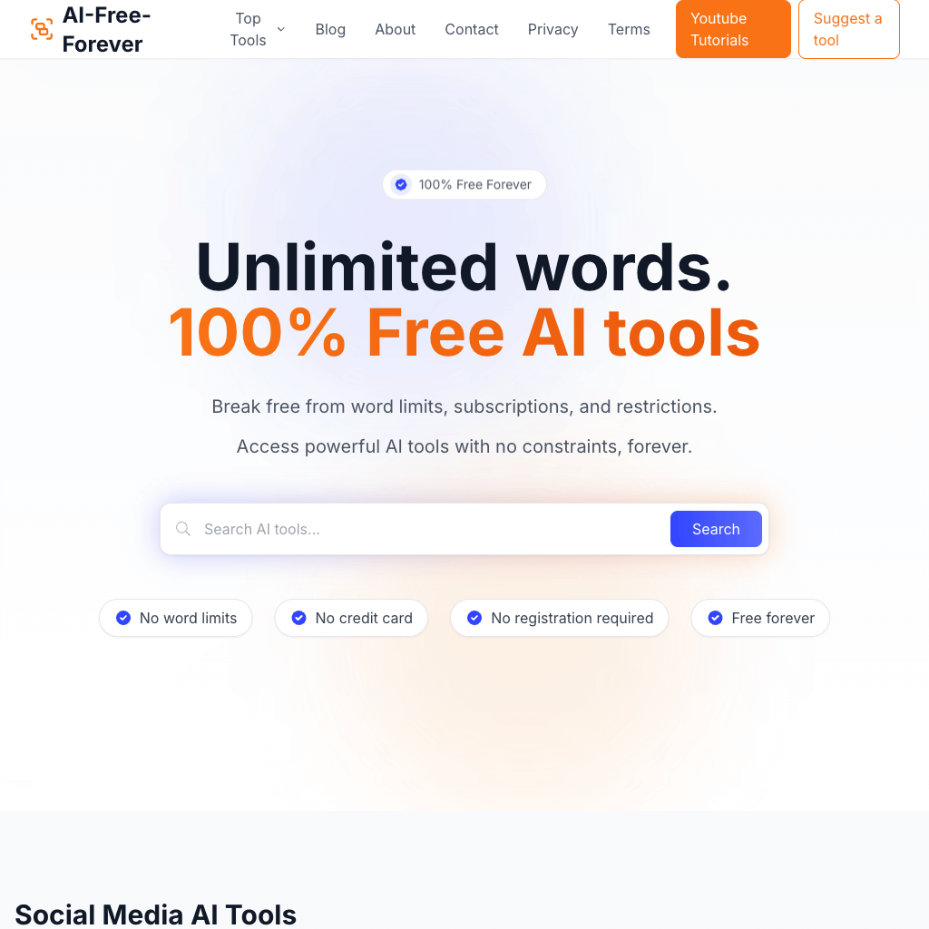 AI-Free-Forever - Free AI Tools
