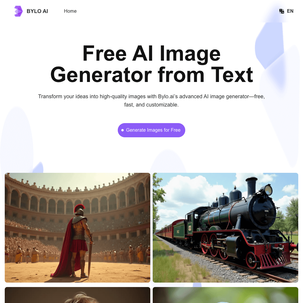 Bylo.ai: The Best Free AI Image Generator for Text to Image