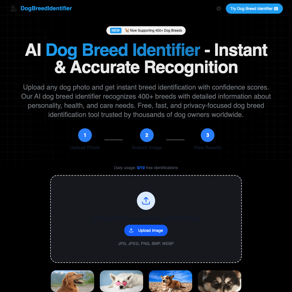 AI Dog Breed Identifier | Free Online Dog Breed Recognition