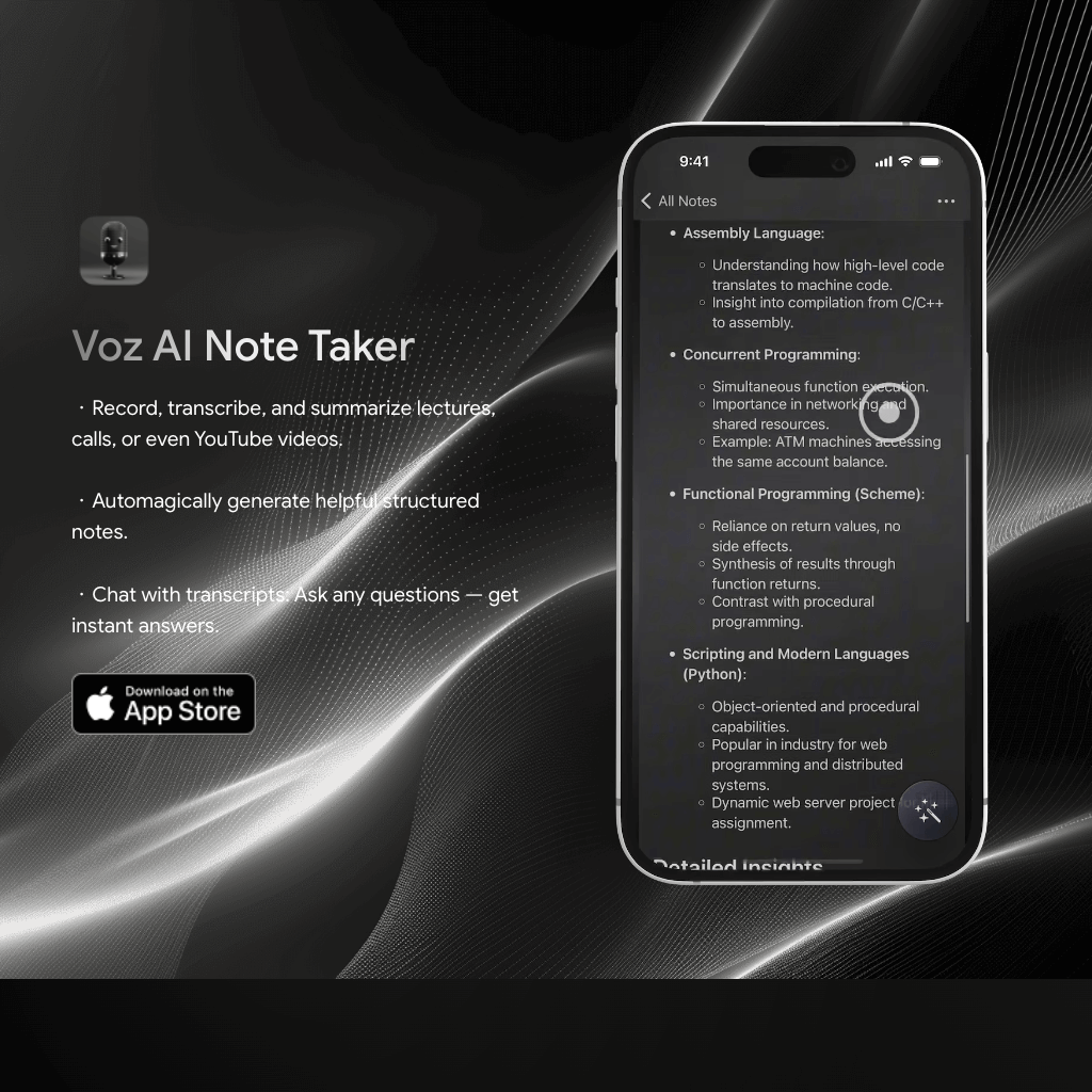 Voz AI Note Taker | getvoz.com