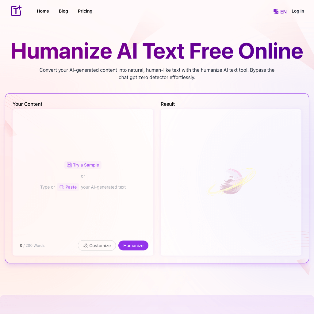 Humanize.im：Humanize AI Text Free Online