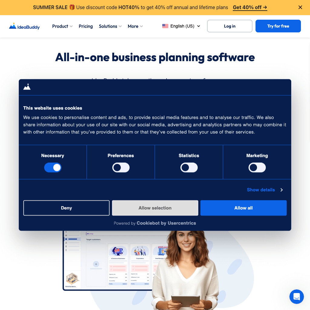 IdeaBuddy | All-in-one business planning software, powered by AI | IdeaBuddy