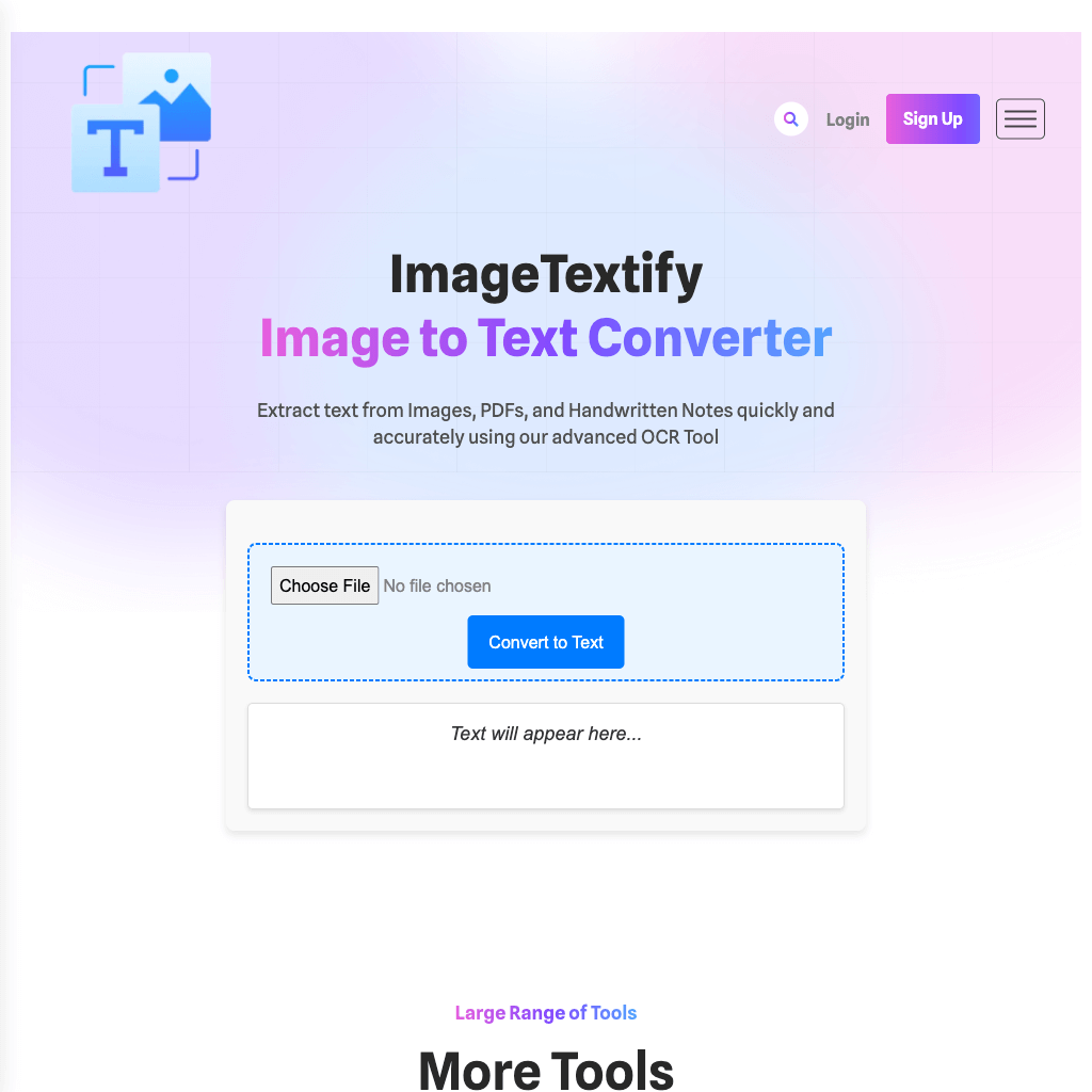 Image to Text Converter (Free) - ImageTextify