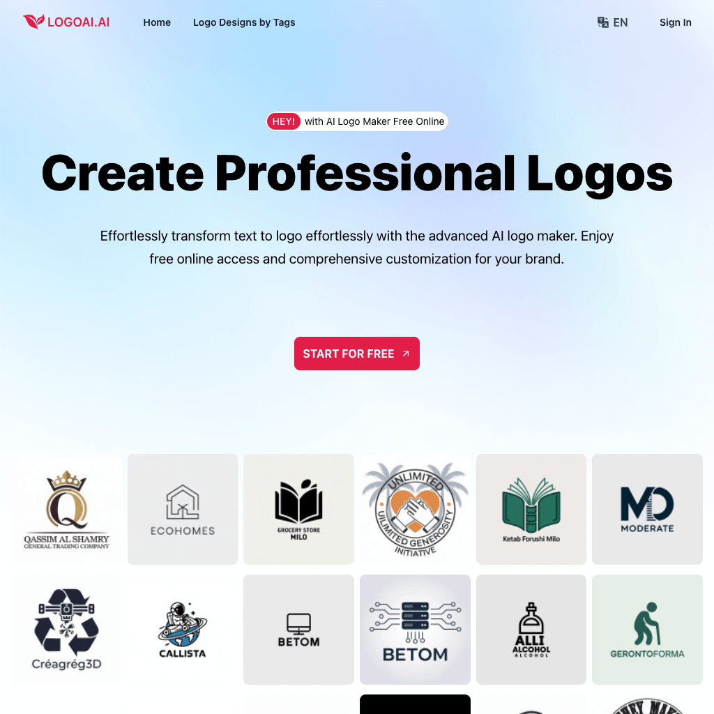 LogoAI.ai: AI Logo maker Free Online