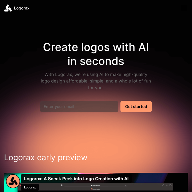 Logorax - AI Logo Generator for Professionals