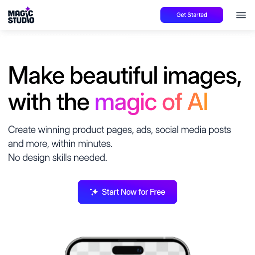 Magic Studio : Make beautiful images with AI