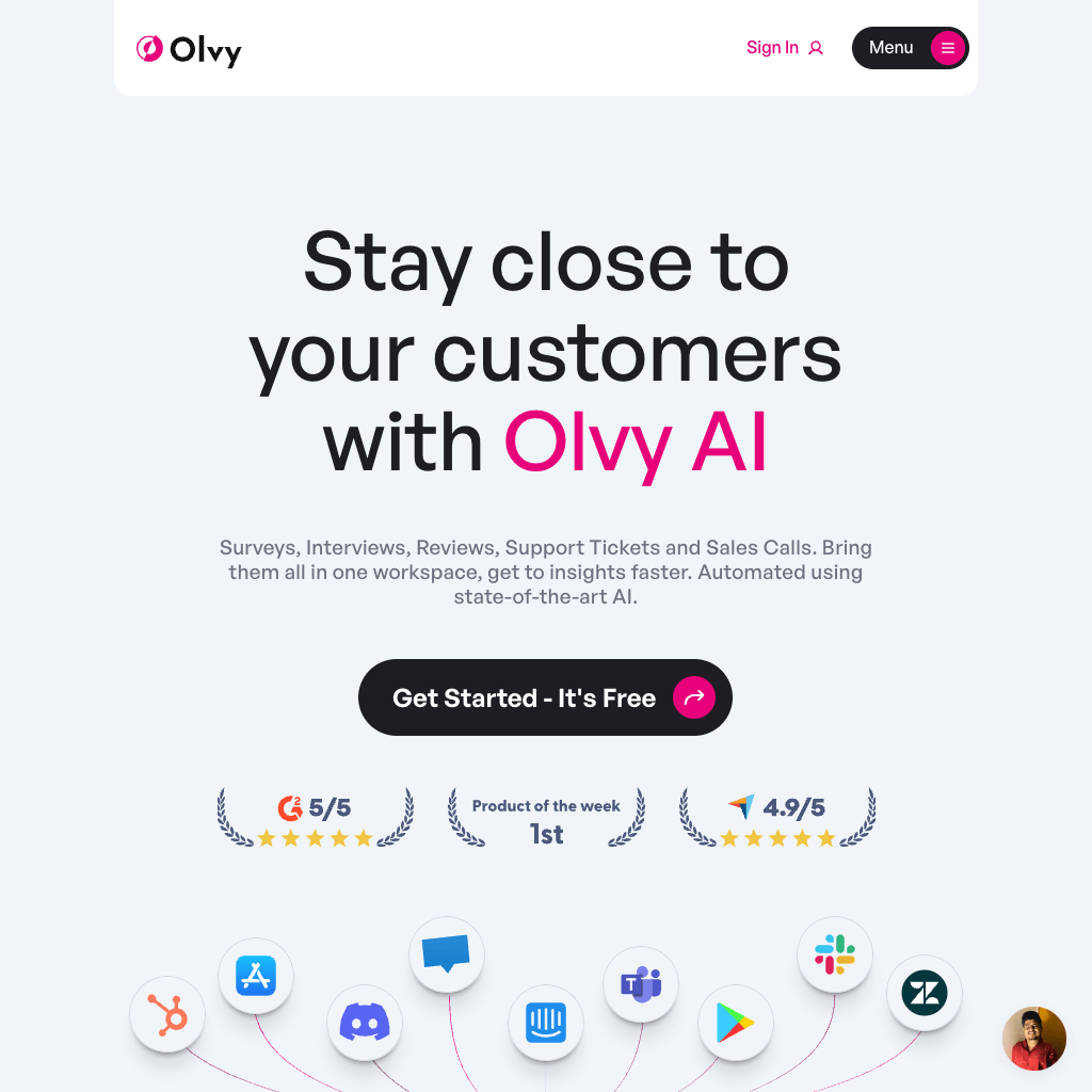 Olvy | Manage your user feedback like never before