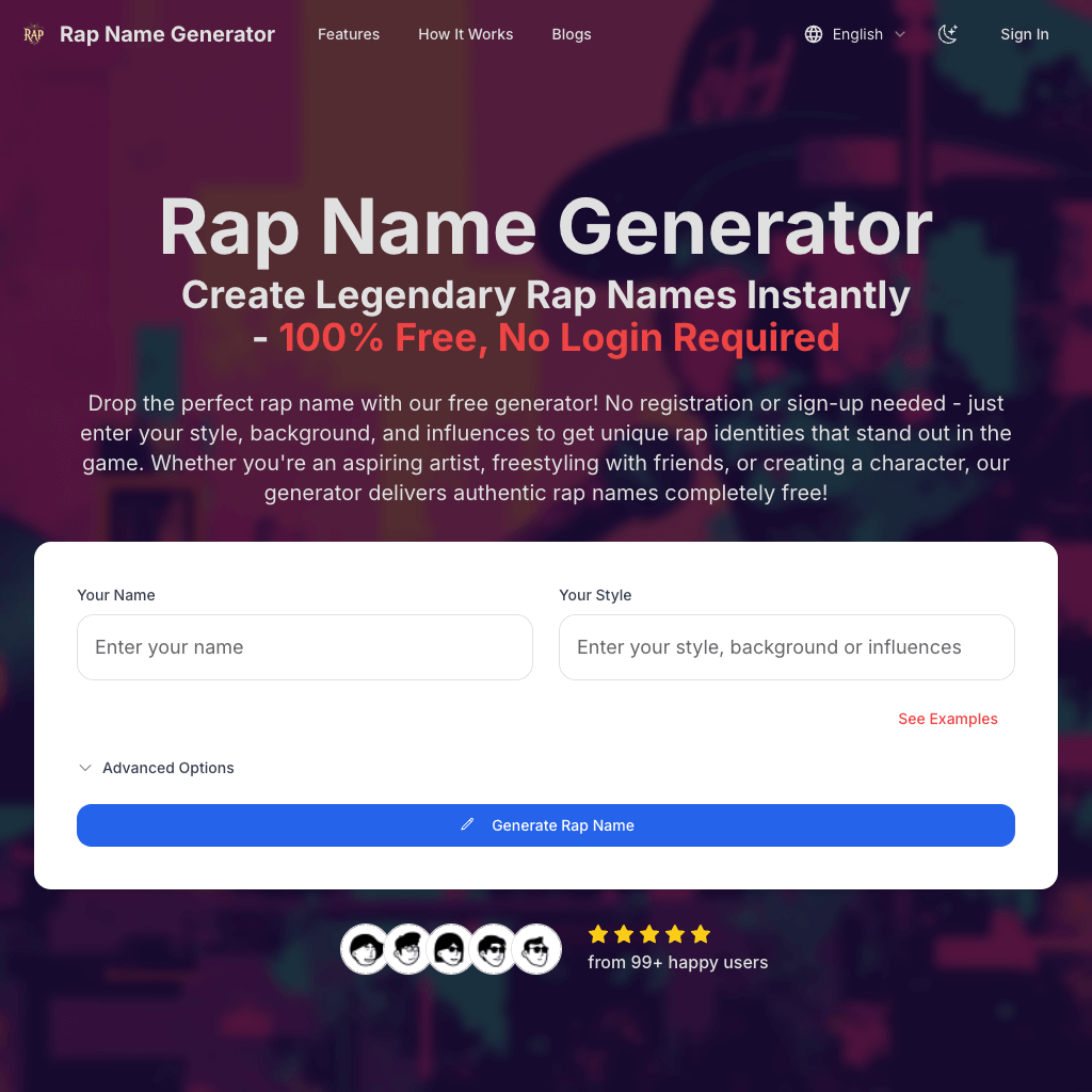 Rap Name Generator | Create Authentic Hip-Hop Identities