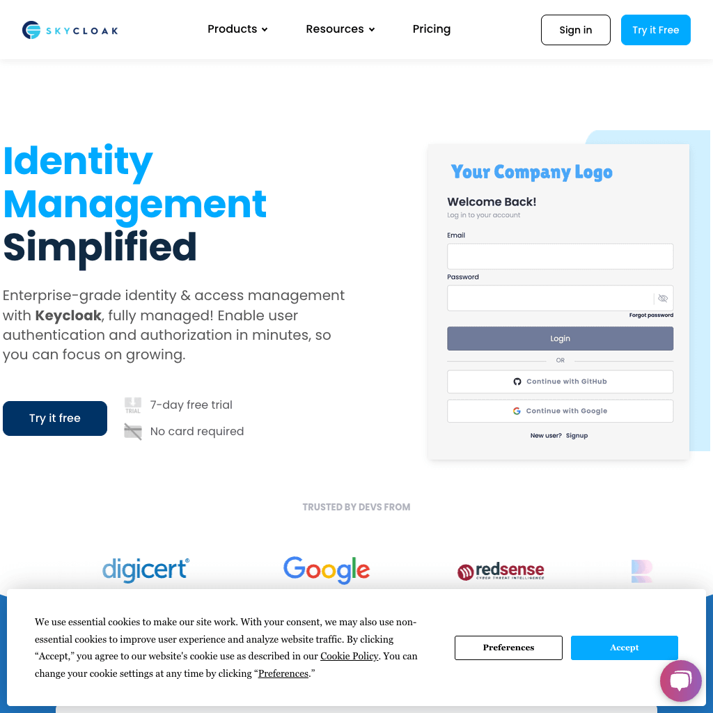 Identity Management Simplified - Skycloak