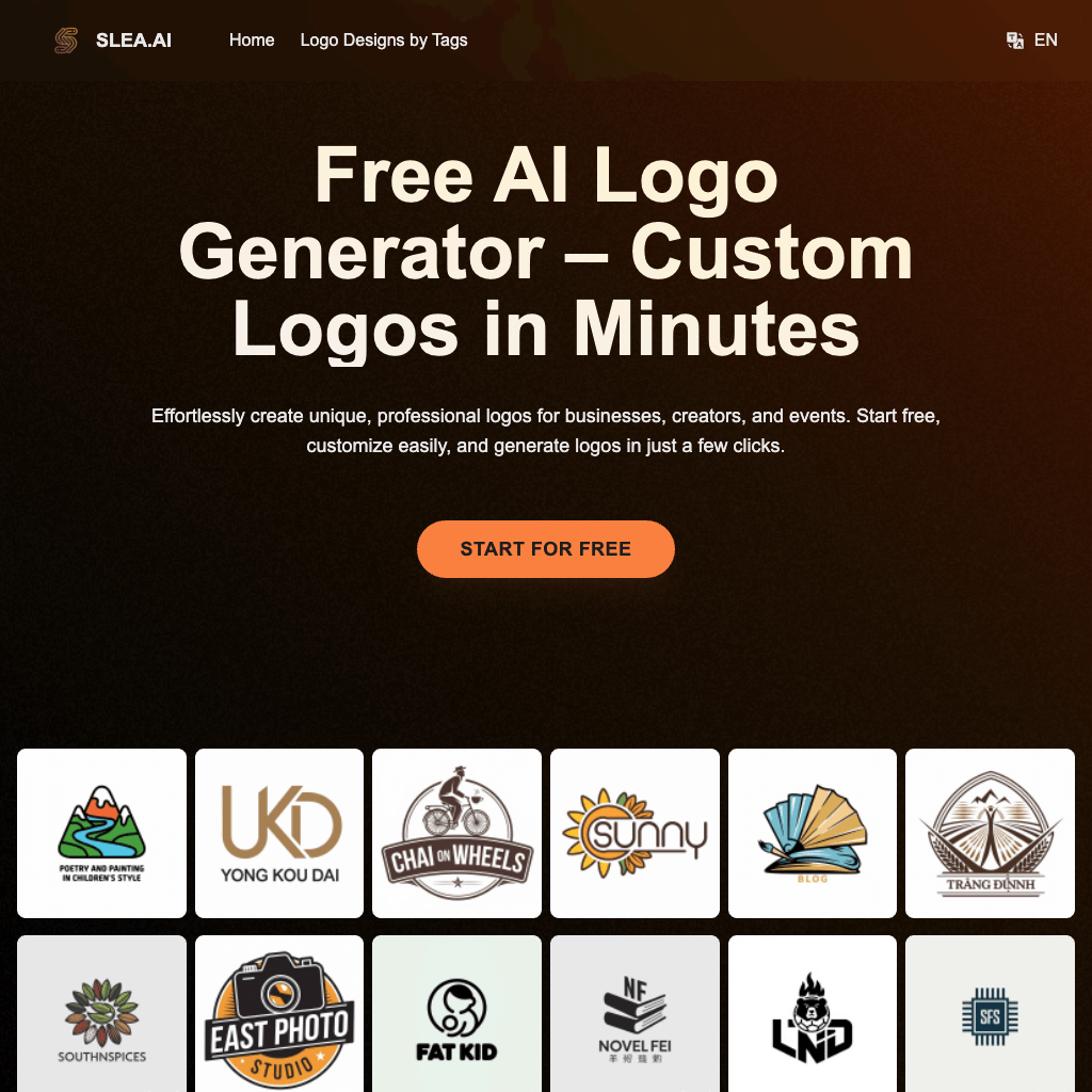 Create Professional Logos with Slea.ai Free AI Logo Generator