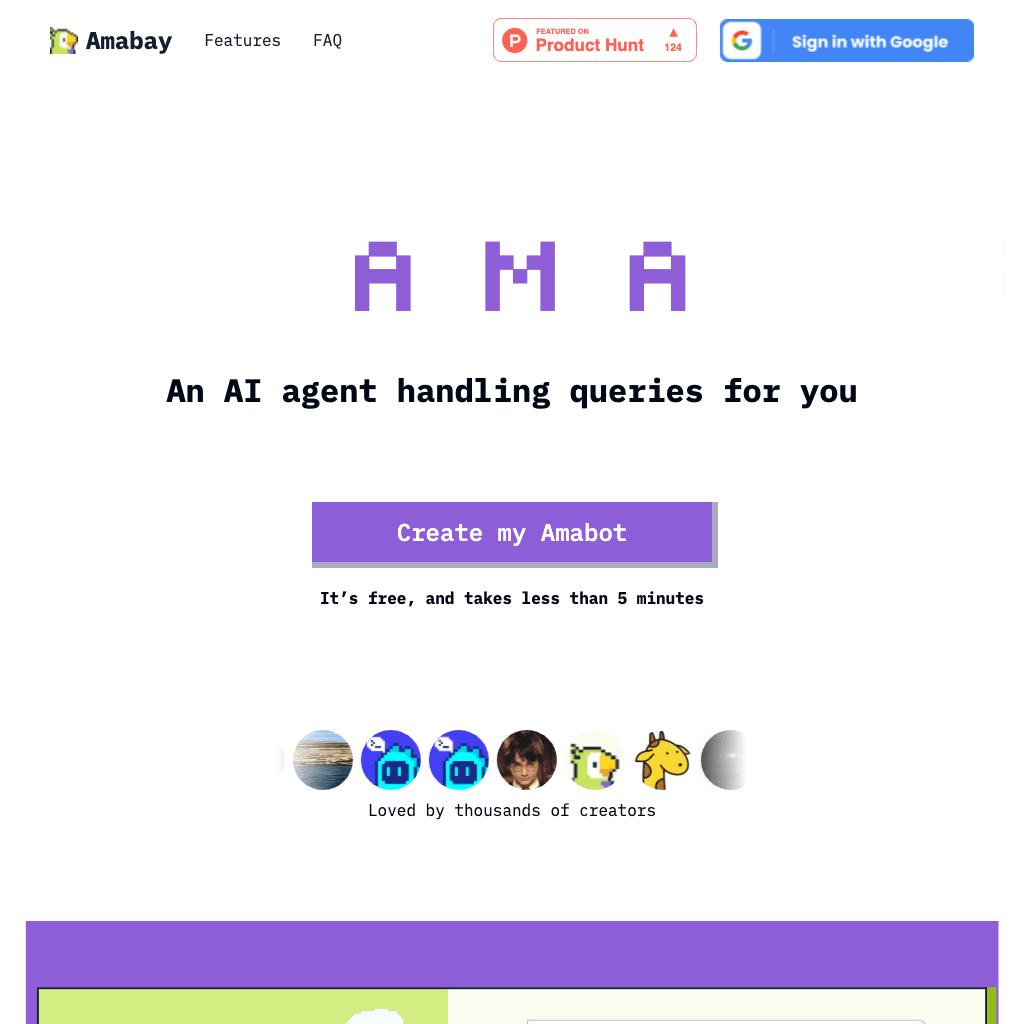 Amabay - an AI agent handling queries for you