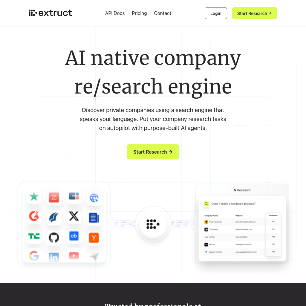 Extruct AI — Company Intelligence Platform