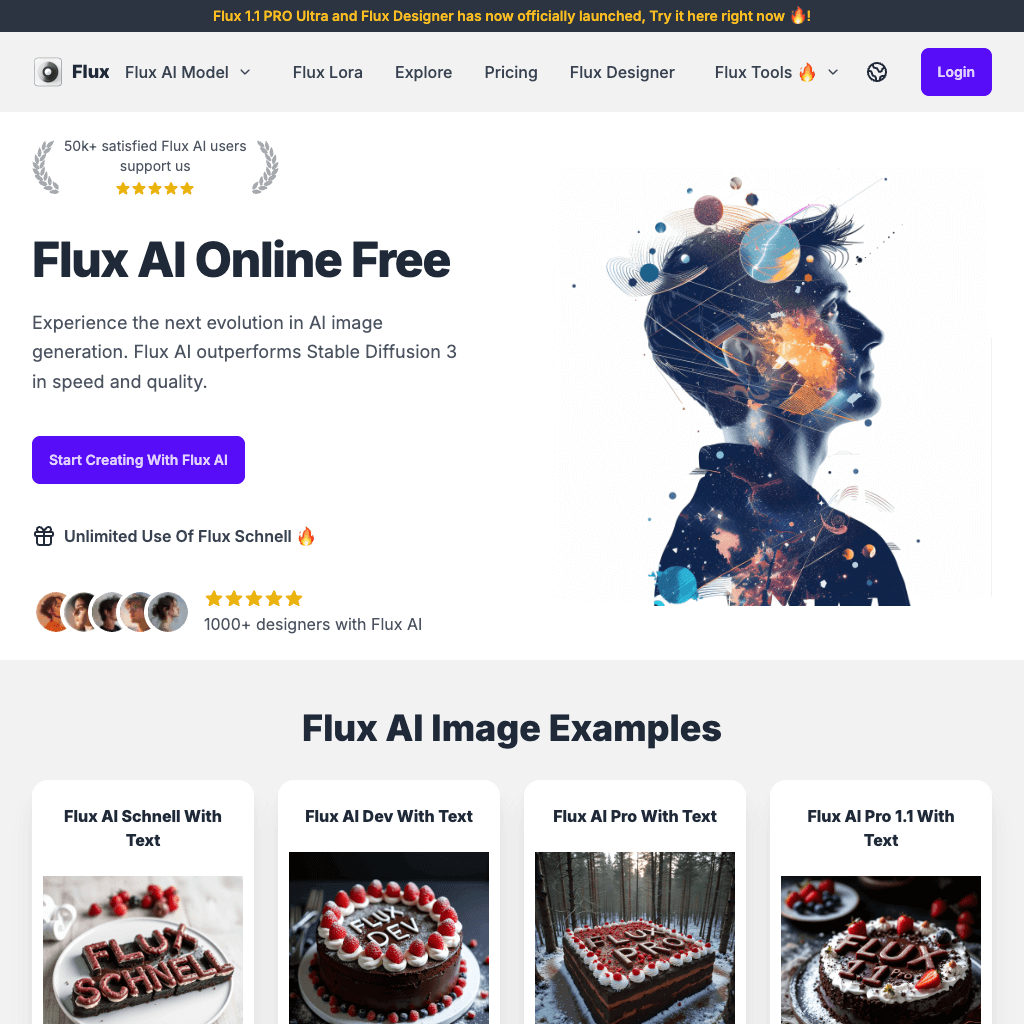 Flux AI Online Free - Flux.1 AI Image Generator