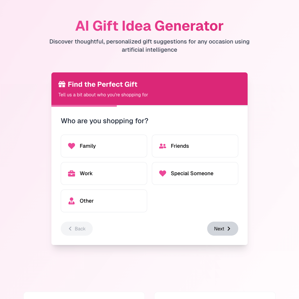 AI Gift Idea Generator | GiftBloomy