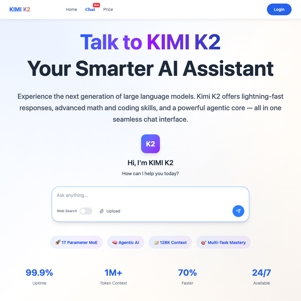 Kimi K2: AI Chat Platform for Smart Dialogue