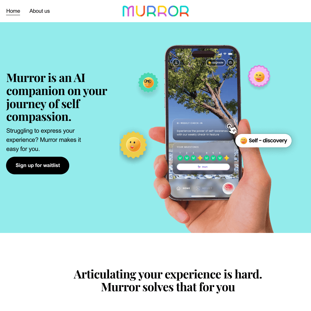 Murror. AI Companion for Self-compassion