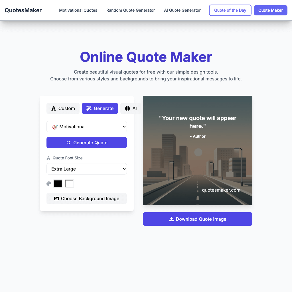 Online Quote Maker - QuotesMaker