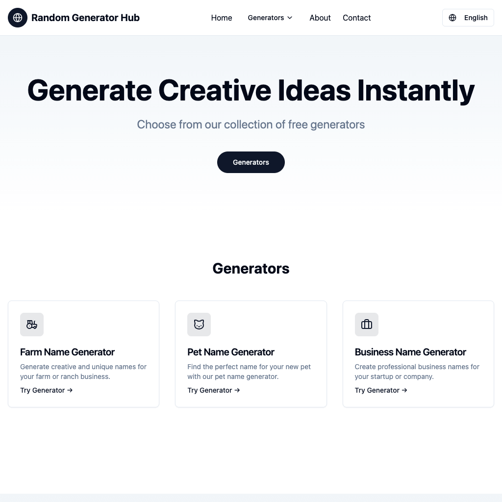 Random Generator Hub