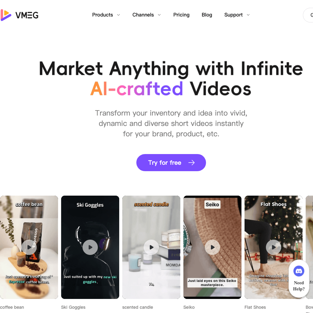 VMEG-Market Anything with Infinite AI-crafted Videos