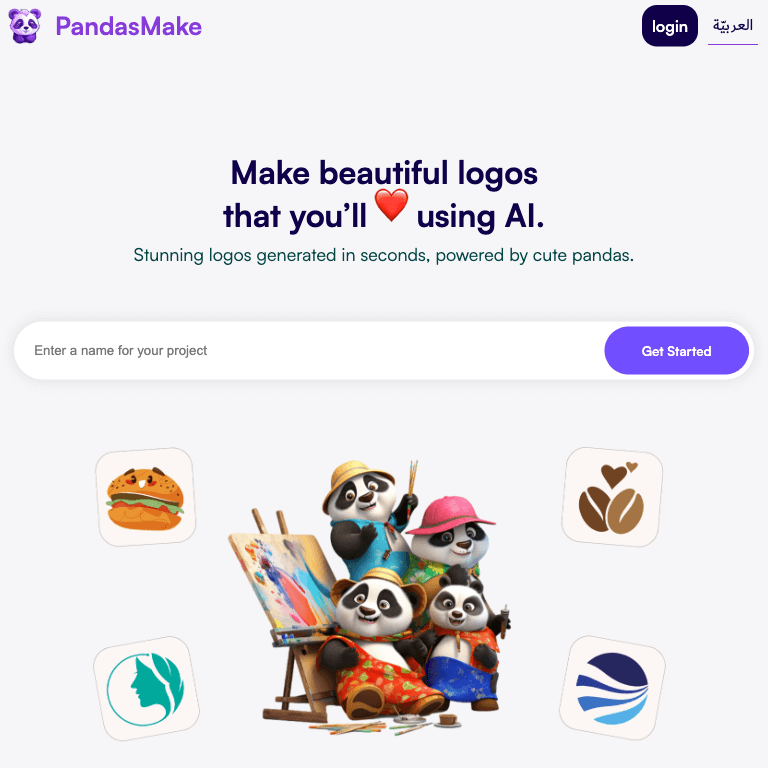 Pandas Make | Make Beautiful Logos With AI