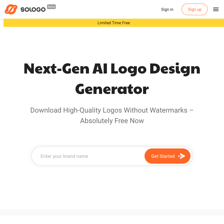 Free Logo Maker & Logo Generator with Artificial Intelligence | SologoAI