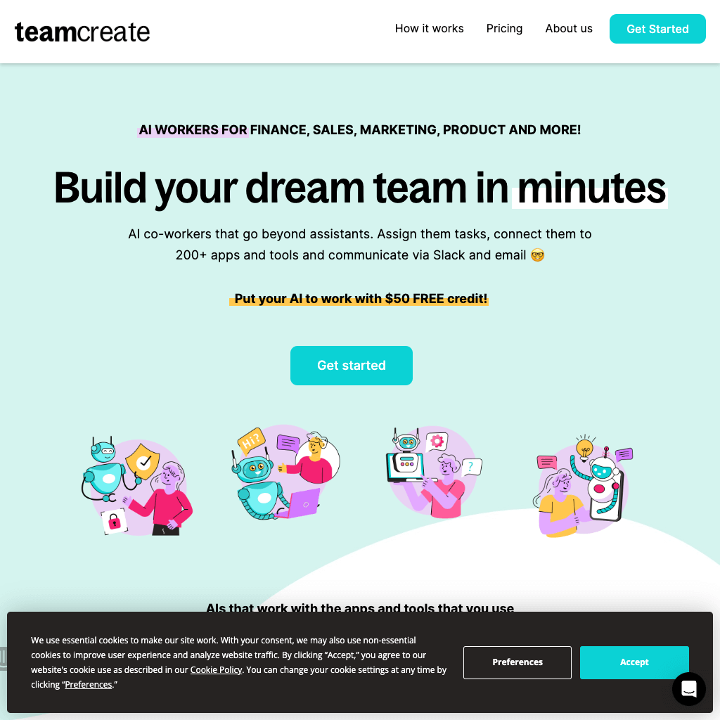 TeamCreate AI: Build your AI dream team in minutes!