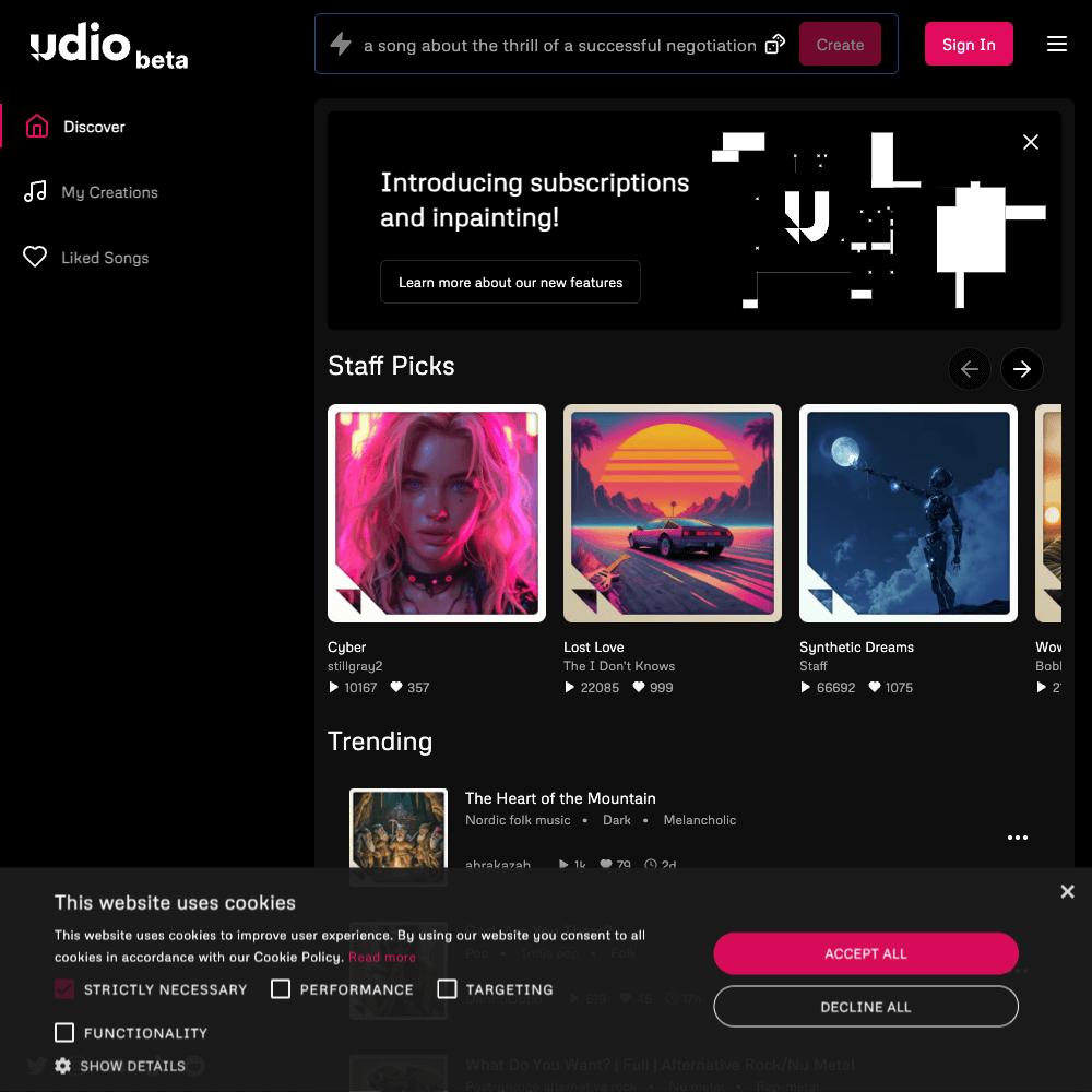 Udio | AI Music Generator - Official Website